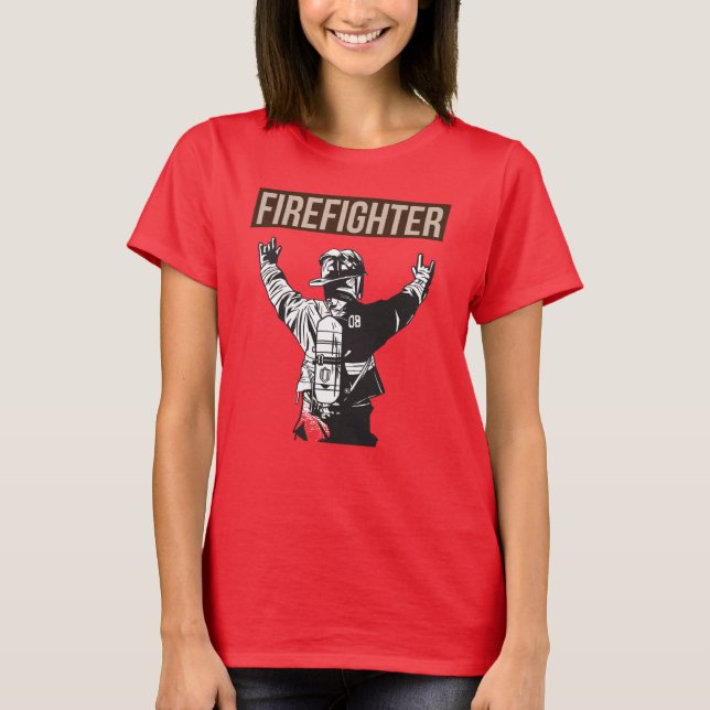 Proud Firefighter Squad T-Shirt (Front)