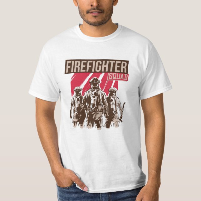 Proud Firefighter Squad T-Shirt (Front)