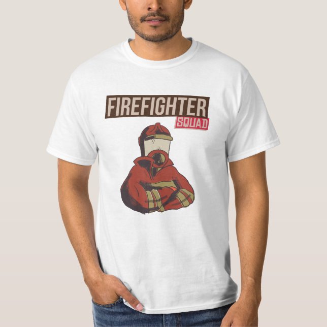 Proud Firefighter Squad T-Shirt (Front)