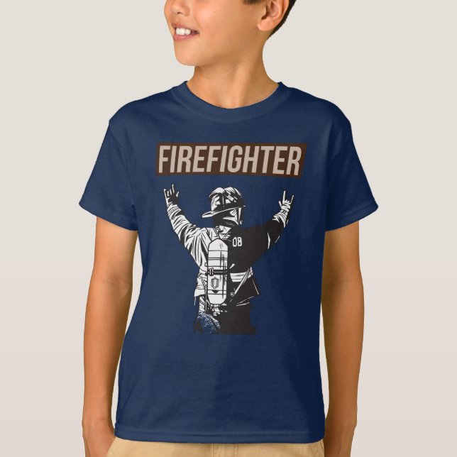 Proud Firefighter Squad T-Shirt (Front)