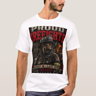 Proud Firefighter T-Shirt – Firefighter Gift