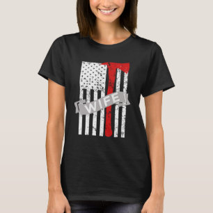 Proud Firefighter Wife Shirt -Thin Red line Shirt