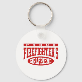 Proud Firefighter's Girlfriend Key Ring