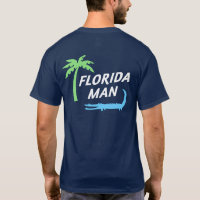 Proud Florida Man Alligator and Palm Tree