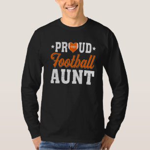 Proud Football Aunt Sport Mothers Day T-Shirt