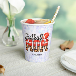 Proud Football Mum – Game Day Enthusiast Paper Cups