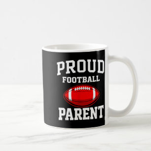 Proud football parent mum dad support team spirit coffee mug