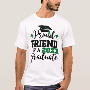 Proud Friend of a 2022 graduate black green tassel T-Shirt