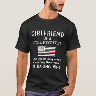 Proud Friend Of A Firefighter Thin Red Line Usa Fl T-Shirt