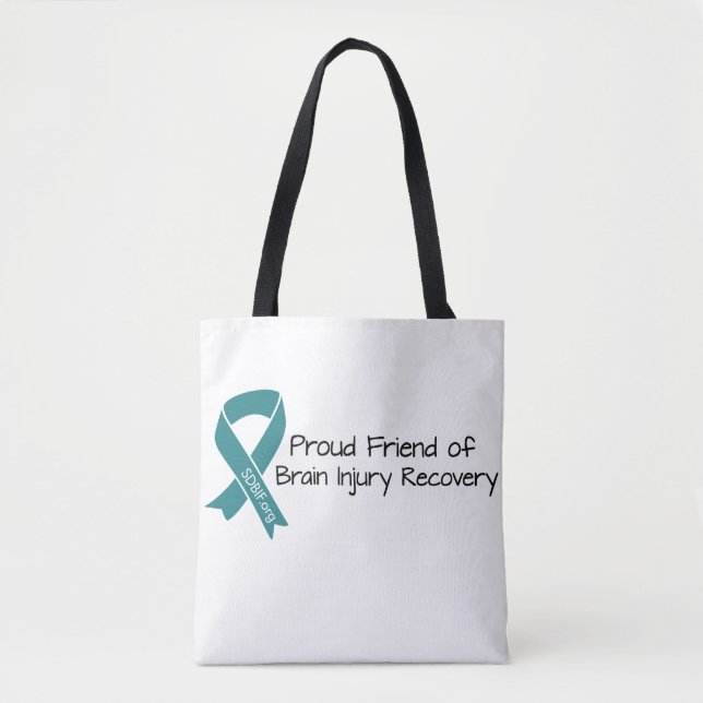 Proud Friend of Brain Injury Recovery Tote Bag (Front)