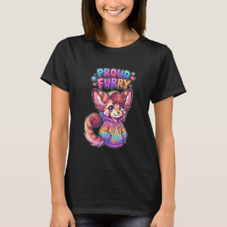 Proud Furry Anthro Character Sweet Hoodie Art T-Shirt