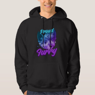 Proud Furry Fandom Cosplay Animal Lover Furries Fu Hoodie