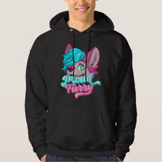 Proud Furry Fandom Furries Tails Ears Furry Person Hoodie
