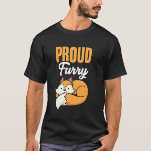 Proud Furry Fandom Furries Tails Ears Furry Person T-Shirt