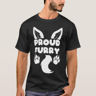 Proud Furry Fursona Animal Costume Convention T-Shirt
