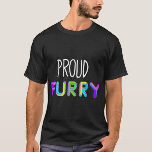 Proud Furry Fursuit Pride Rainbow Fur Cosplay Cost T-Shirt