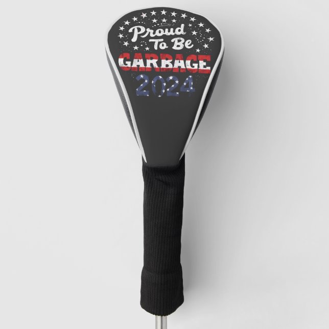 Proud Garbage Puerto Rico Latinos For Trump  Golf Head Cover (Front)