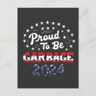 Proud Garbage Puerto Rico Latinos For Trump Postcard