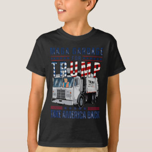 Proud Garbage Trump Supporter Trump Garbage Truck T-Shirt