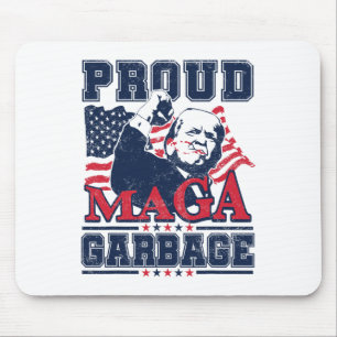 Proud Garbage Vote Trump 2024 Trump Supporter Garb Mouse Mat