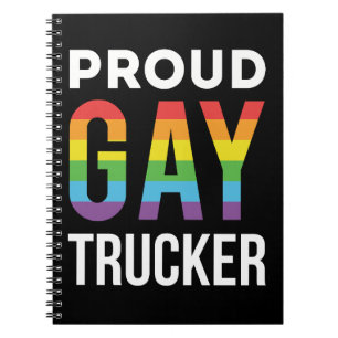 Proud Gay Trucker Notebook