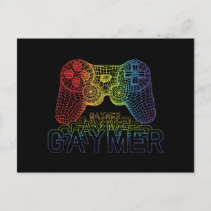 Proud Gaymer, Gay Pride Gaming Postcard