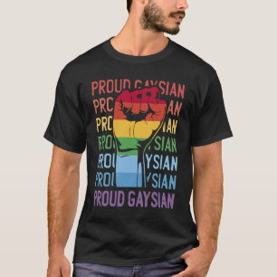 Proud Gaysian Gay Pride Asian Heritage T-Shirt