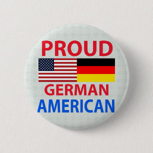 Proud German American 6 Cm Round Badge