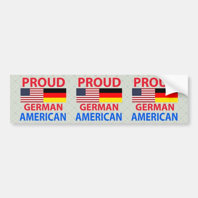 Proud German American Bumper Sticker (Front)