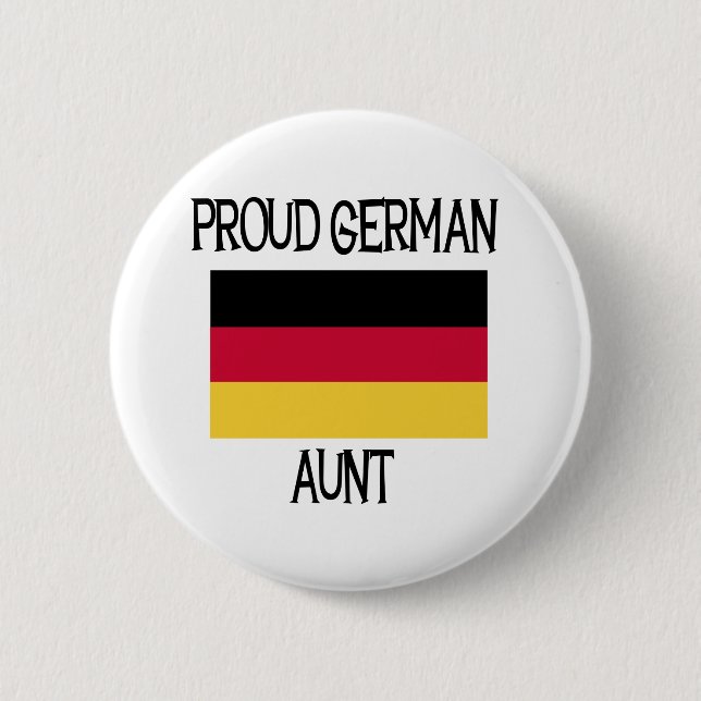 Proud German Aunt 6 Cm Round Badge (Front)