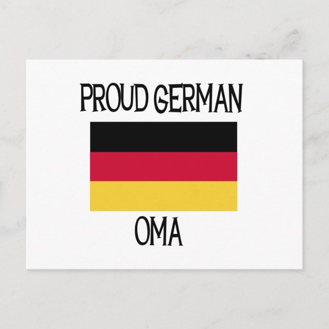 Proud German Oma Postcard (Front)