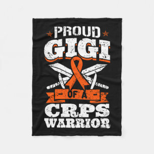 Proud Gigi Of A Crps Warrior Rsd Awareness Ribbon  Fleece Blanket