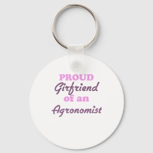 Proud Girlfriend of an Agronomist Key Ring