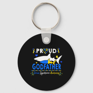 Proud Godfather World Down Syndrome Awareness Day Key Ring