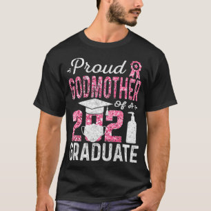 Proud Godmother of a 2021 Graduate with Face Mask  T-Shirt