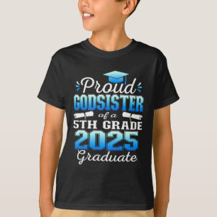 Proud Godsister Of 5th Grade Graduate 2025 Family T-Shirt