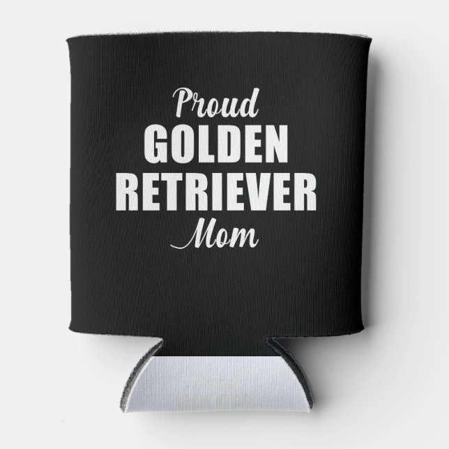 Proud Golden Retriever Mum Can Cooler (Front)