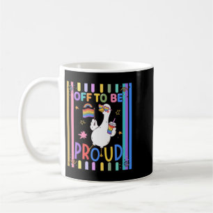 Proud Goose Rainbow Flag Fun Celebration Coffee Mug