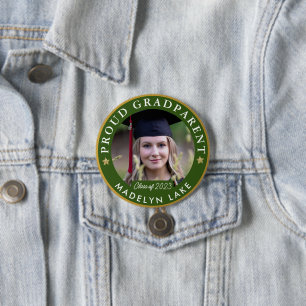 Proud GRADParent Photo 2023 Graduation Button