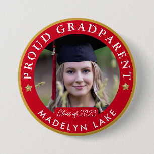 Proud GRADParent Photo 2023 Graduation Button