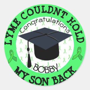 Proud Graduation Stickers for Lyme Patient