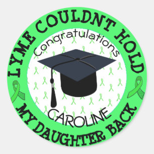 Proud Graduation Stickers for Lyme Patient