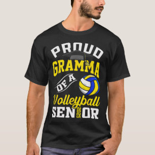 Proud Gramma Of A Volleyll Senior 2025 Graduation T-Shirt