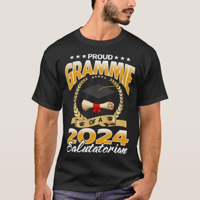 Proud Grammie Of A 2024 Salutatorian T-Shirt (Front)