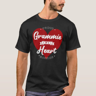 Proud Grammie Of A Heart Warrior CHD Surgery Trans T-Shirt