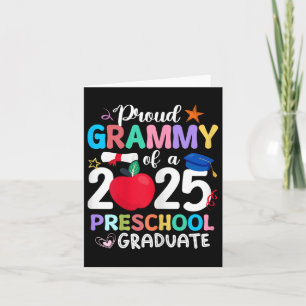 Proud Grammy Of 2025 Preschool Graduation Graduate Card