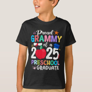 Proud Grammy Of 2025 Preschool Graduation Graduate T-Shirt