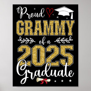 Proud Grammy Of A Cl Of 2025 Graduate Senior Gradu Poster