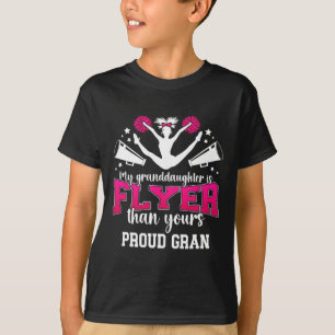 Proud Gran Of A Cheerleader Gran Grandma Cheer Gra T-Shirt