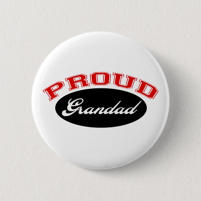 Proud Grandad 6 Cm Round Badge (Front)